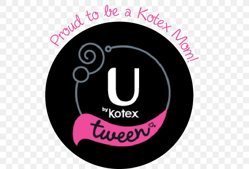 U By Kotex Tween Ultra Thin Pad 16 Count Pack Of 2 Menstruation Sanitary Napkin Mother, PNG, 521x557px, Kotex, Adolescence, Brand, Daughter, Logo Download Free