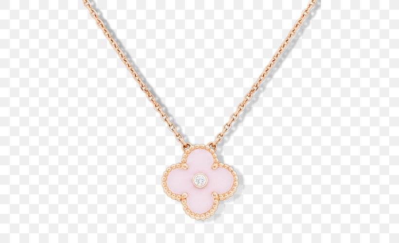 Necklace Jewellery Van Cleef & Arpels Diamond Gold, PNG, 500x500px, Necklace, Birthstone, Body Jewelry, Brilliant, Chain Download Free