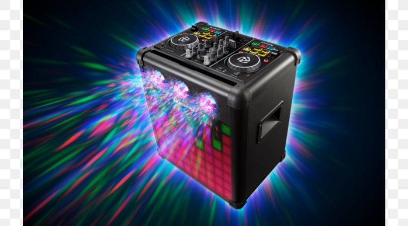 DJ Controller Numark Industries Virtual DJ Numark Party Mix Audio Mixers, PNG, 801x455px, Watercolor, Cartoon, Flower, Frame, Heart Download Free
