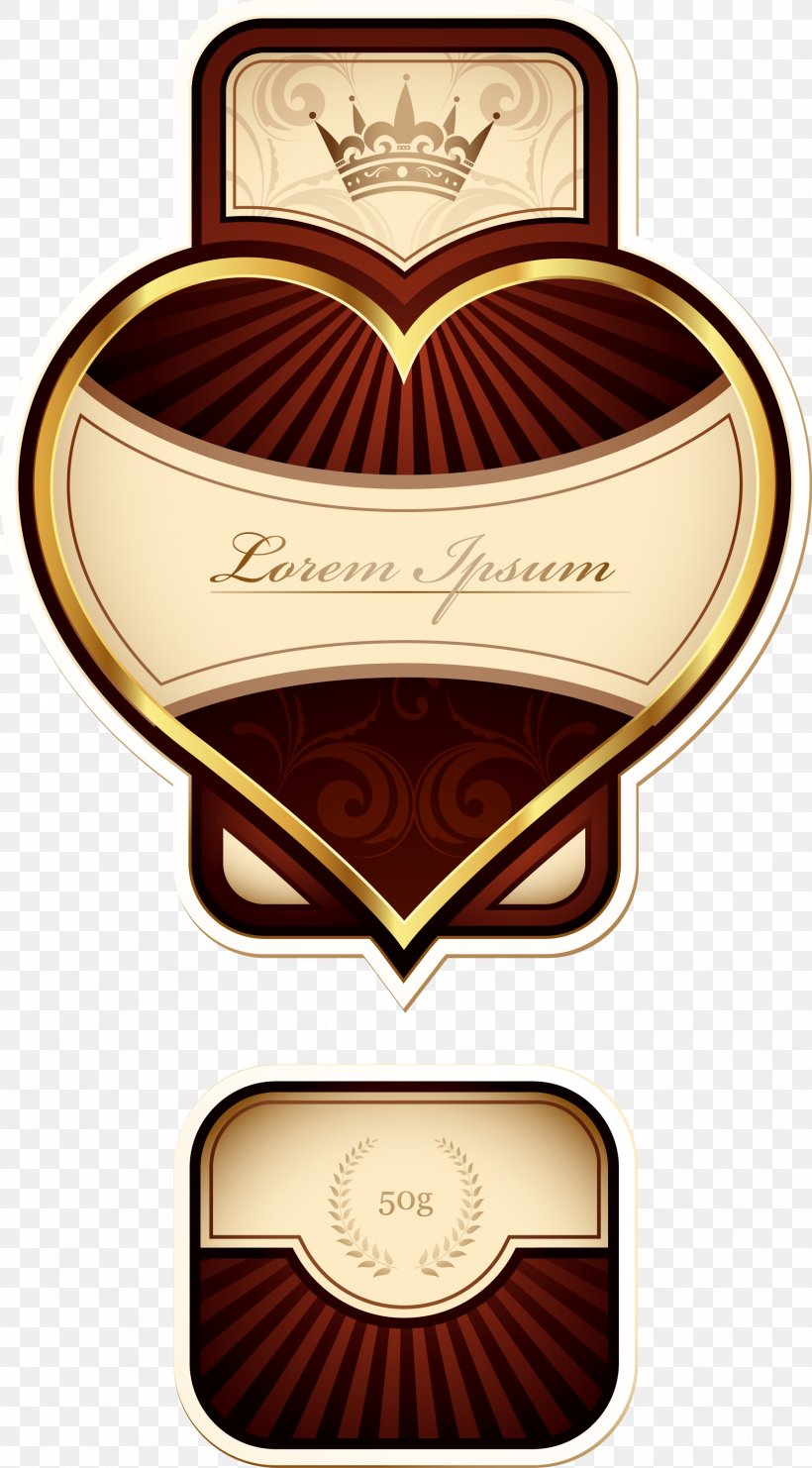 Label Sticker, PNG, 1784x3225px, Label, Bottle, Brown, Chocolate, Heart Download Free