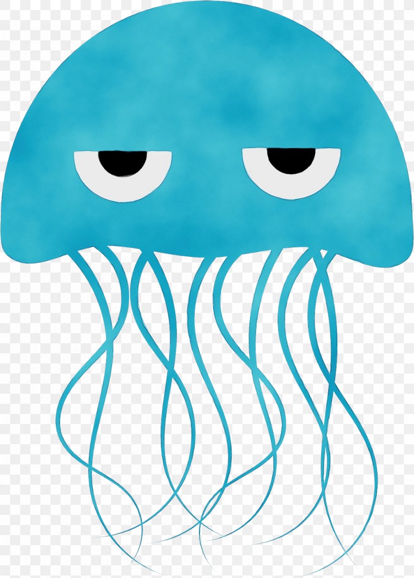 Jellyfish Turquoise Aqua Teal Cnidaria, PNG, 999x1395px, Watercolor, Aqua, Cnidaria, Jellyfish, Mushroom Download Free