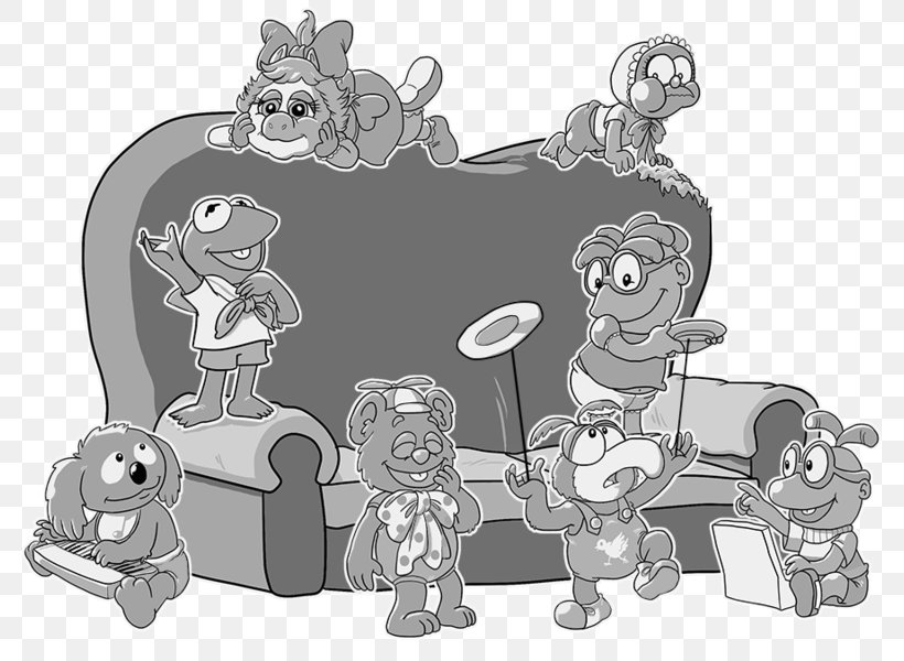 Kermit The Frog Rowlf The Dog Miss Piggy Fozzie Bear Gonzo, PNG, 800x600px, Kermit The Frog, Art, Art Museum, Artist, Black And White Download Free