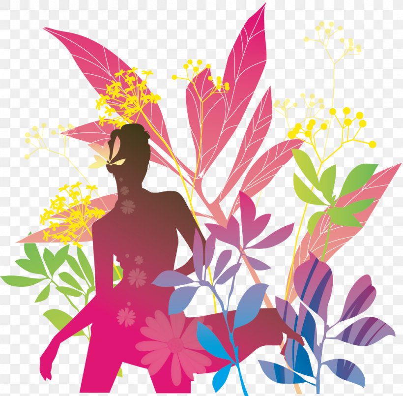 Floral Design Illustration, PNG, 998x980px, Floral Design, Art, Butterfly, Coreldraw, Designer Download Free