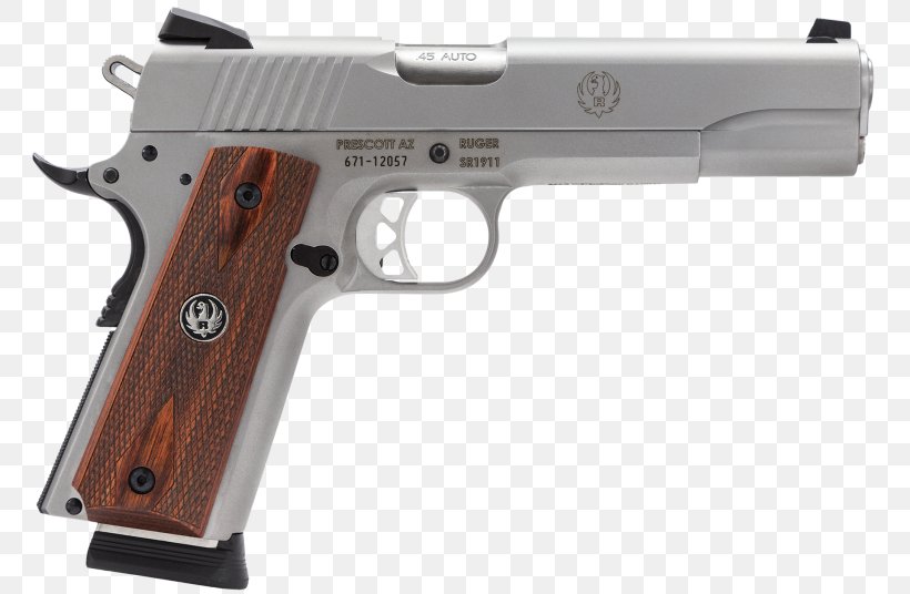 Springfield Armory Firearm M1911 Pistol Ruger SR1911 .45 ACP, PNG, 768x536px, 45 Acp, Springfield Armory, Air Gun, Airsoft, Firearm Download Free