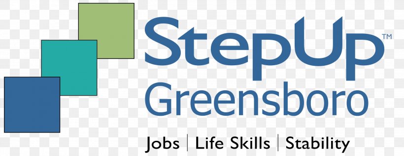 Step Up Ministry StepUp Greensboro StepUp Durham Donation Organization, PNG, 2723x1056px, Donation, Area, Blue, Brand, Communication Download Free