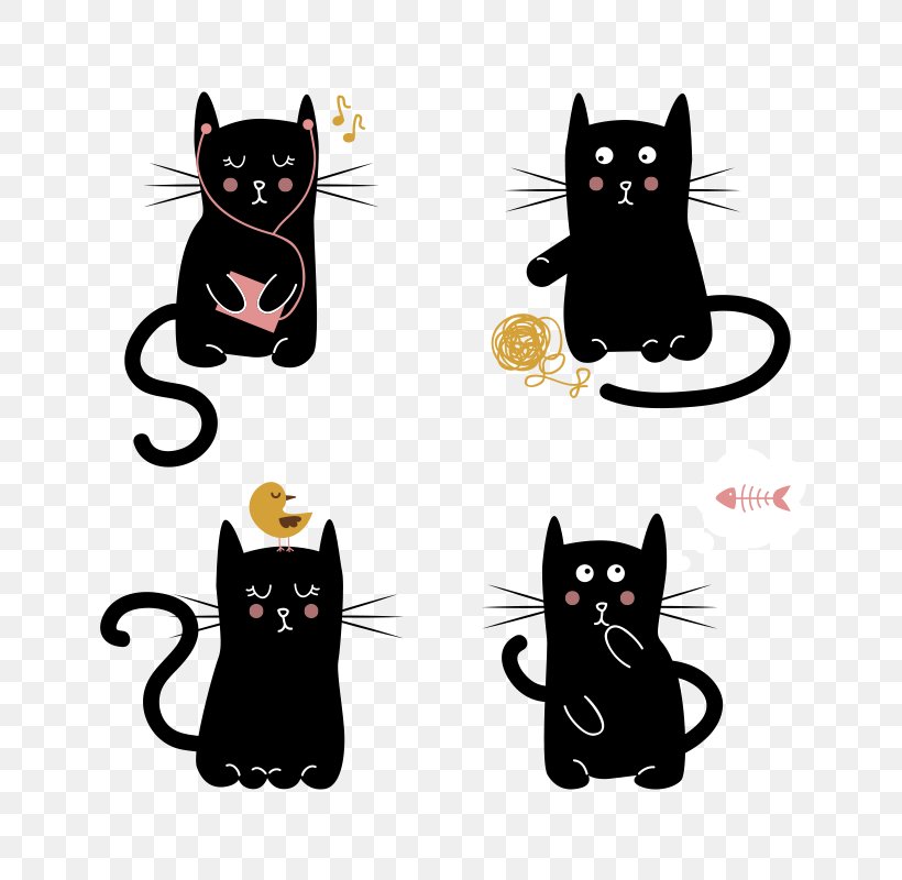 Black Cat Kitten Cuteness, PNG, 800x800px, Cat, Black, Black Cat, Carnivoran, Cat Like Mammal Download Free