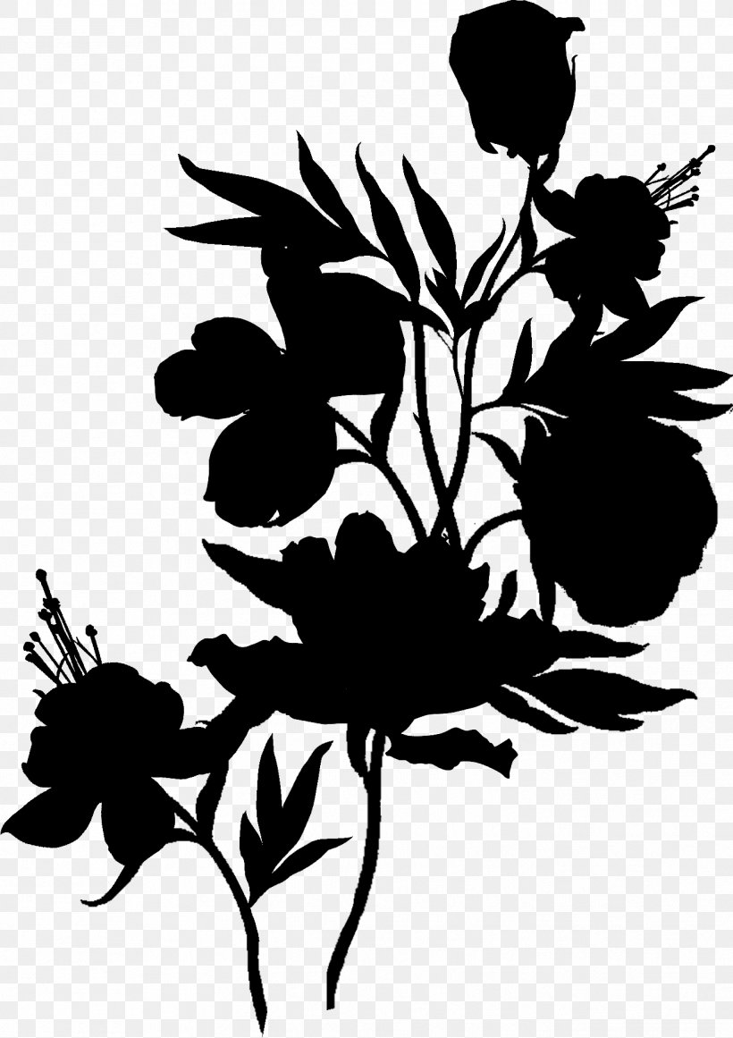 Floral Design Clip Art Pattern Monochrome, PNG, 1319x1868px, Floral Design, Blackandwhite, Botany, Flower, Flowering Plant Download Free