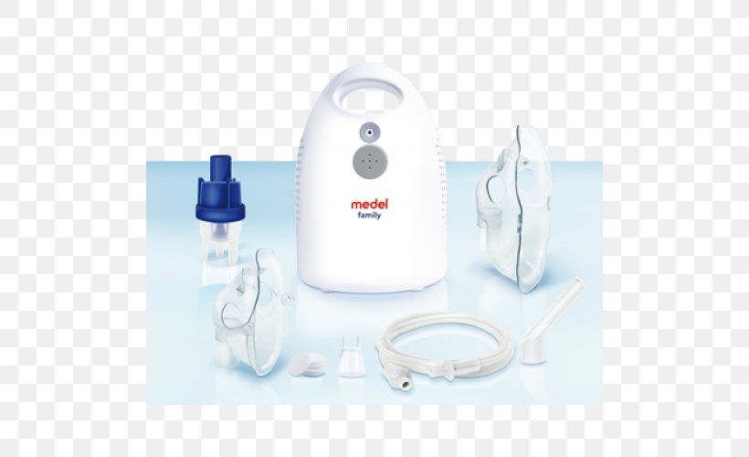 Nebulisers MEDELGROUP Spa Aerosol Medel Family 1PZ Inhaler Medel Aerosol Family Plus Kit, PNG, 500x500px, Nebulisers, Aerosol, Compressor, Health Care, Inhaler Download Free