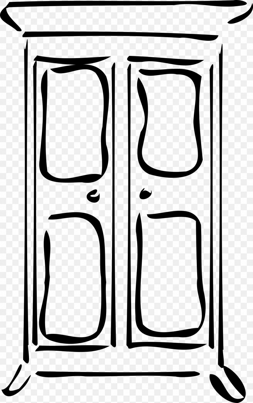 Cupboard Closet Kitchen Cabinet Clip Art, PNG, 1509x2400px, Cupboard, Area, Armoires Wardrobes, Black, Black And White Download Free
