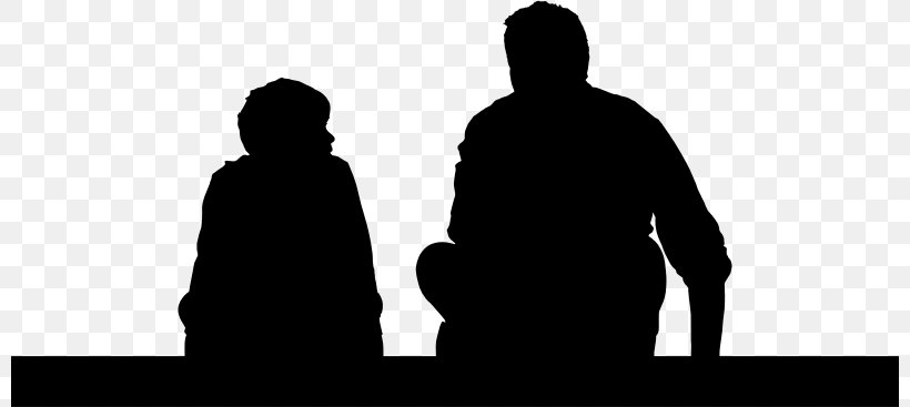 Father Parent Son Silhouette Clip Art, PNG, 800x367px, Father, Black And White, Child, Communication, Conversation Download Free