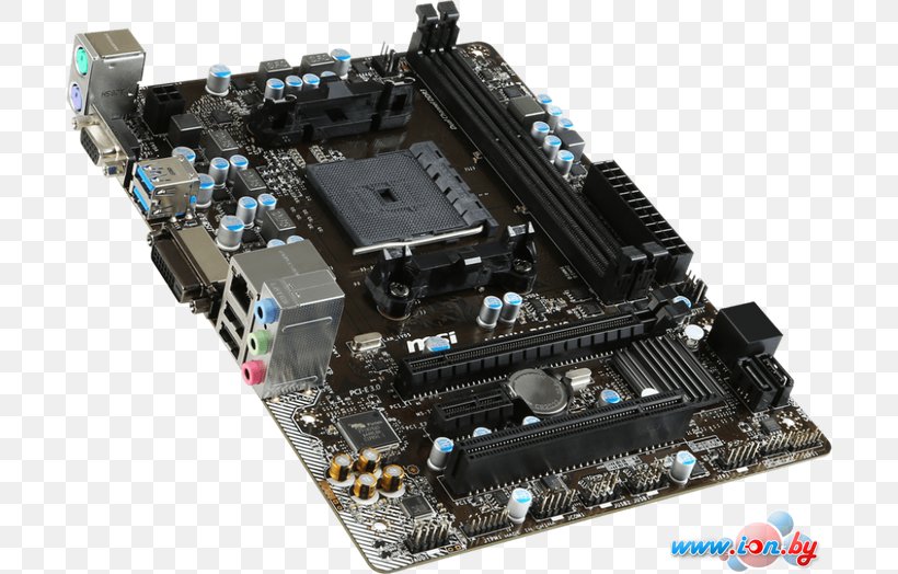 MSI A68HM-P33 V2 Motherboard Socket FM2+, PNG, 700x524px, Msi A68hmp33 V2, Computer, Computer Component, Computer Cooling, Computer Hardware Download Free
