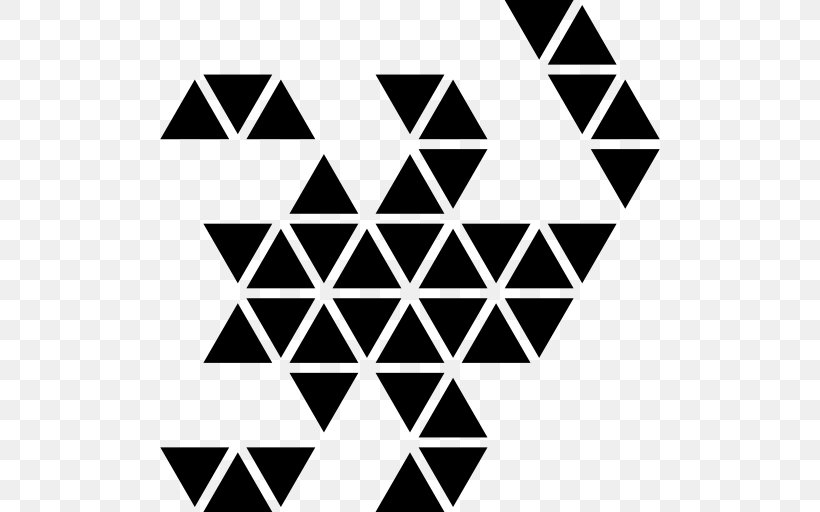 Polygon Shape Triangle Geometry, PNG, 512x512px, Polygon, Area, Black, Black And White, Brand Download Free