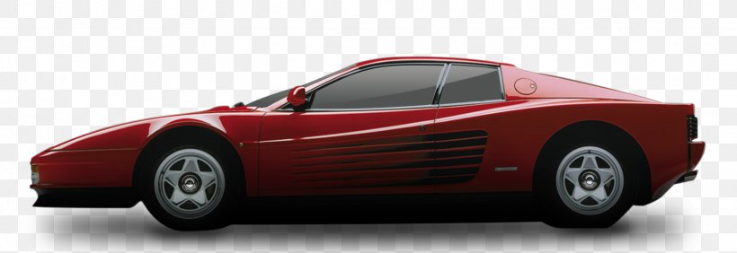 Sports Car Ferrari Testarossa Ferrari 348, PNG, 1664x573px, Car, Automotive Design, Automotive Exterior, Classic Car, Compact Car Download Free