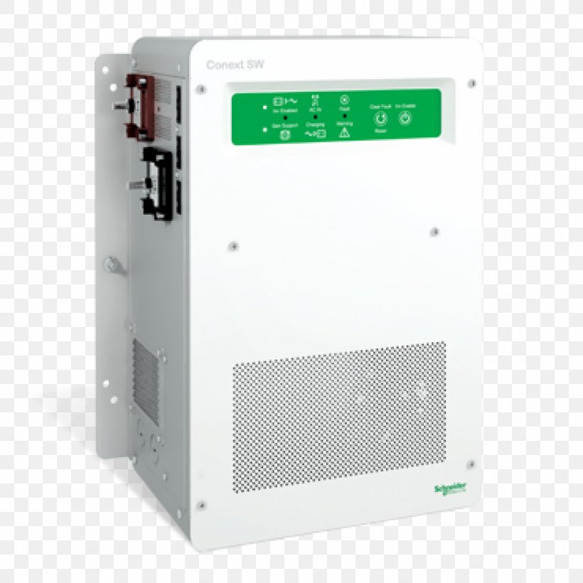 Battery Charger Power Inverters Schneider Electric Stand-alone Power System Solar Inverter, PNG, 1024x1024px, Battery Charger, Alternating Current, Computer Component, Distribution Board, Electric Battery Download Free