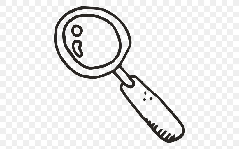 Magnifying Glass Clip Art, PNG, 512x512px, Magnifying Glass, Area, Black And White, Building, Doodle Download Free