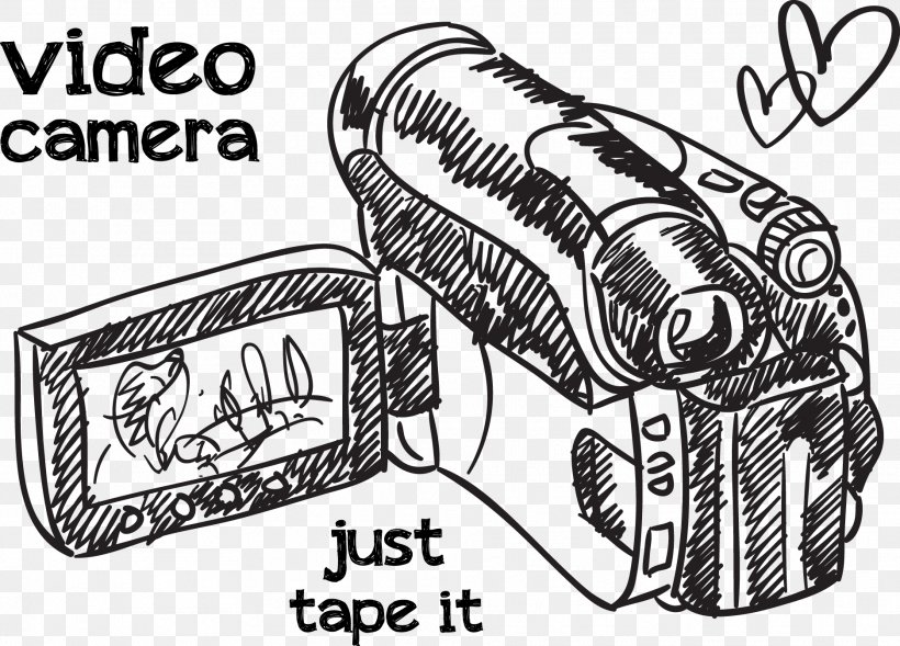 Microphone Video Camera Drawing, PNG, 1874x1348px, Microphone, Audio, Audio Equipment, Automotive Design, Black And White Download Free