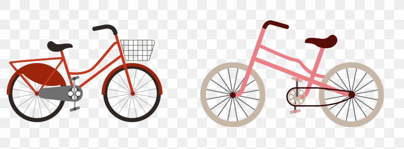 Bicycle Cycling Clip Art, PNG, 2794x1033px, Bicycle, Art, Art Bike, Bicycle Accessory, Bicycle Frame Download Free