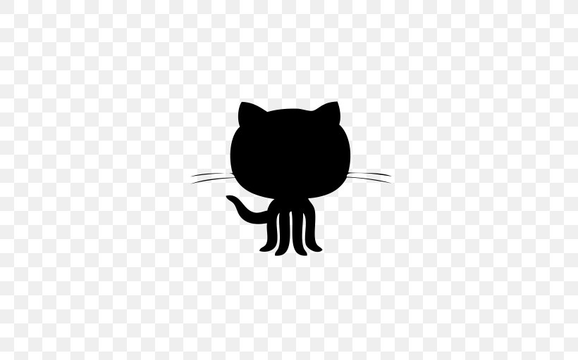 GitHub Repository, PNG, 512x512px, Github, Black, Black And White, Black Cat, Carnivoran Download Free