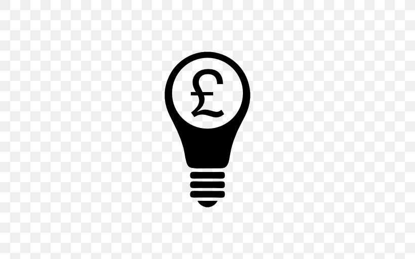 Incandescent Light Bulb Pound Sterling Pound Sign, PNG, 512x512px, Light, Area, Black, Currency, Incandescent Light Bulb Download Free