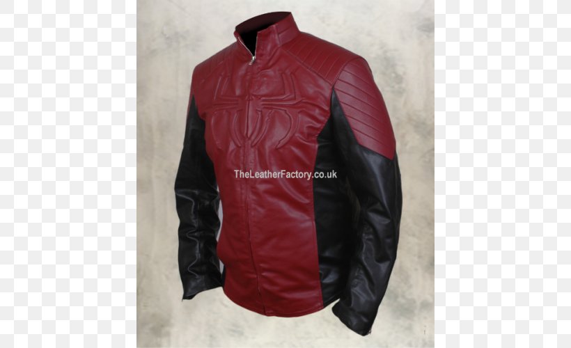 Leather Jacket Spider-Man Maroon, PNG, 500x500px, Leather Jacket, Avengers Film Series, Avengers Infinity War, Dwayne Johnson, Jacket Download Free