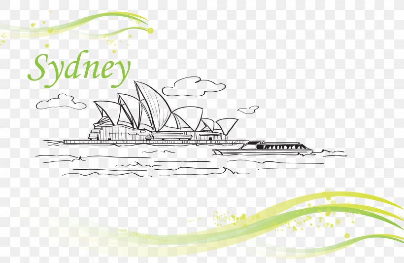 Sydney Opera House City Of Sydney Architecture Illustration, PNG, 4000x2600px, Sydney Opera House, Architecture, Art, Brand, Building Download Free