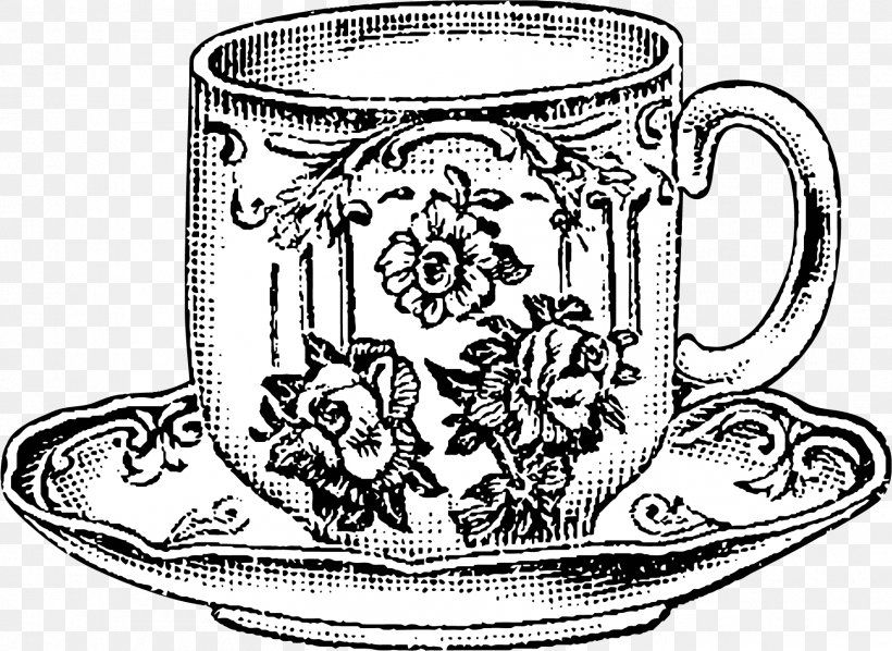 Teacup Drawing Saucer Teapot, PNG, 1801x1314px, Teacup, Black And White, Coffee Cup, Cookware And Bakeware, Cup Download Free