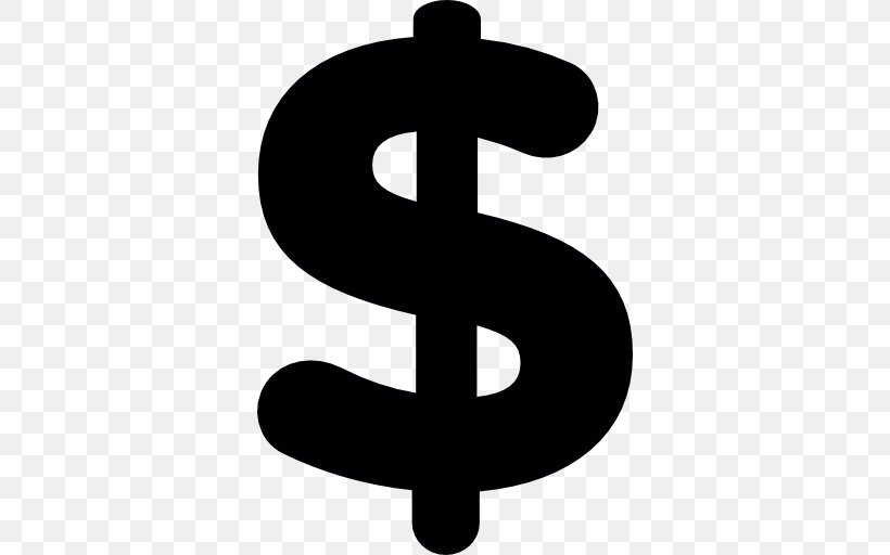 Dollar Sign Signo Money United States Dollar, PNG, 512x512px, Dollar Sign, Black And White, Cash, Currency, Dollar Download Free