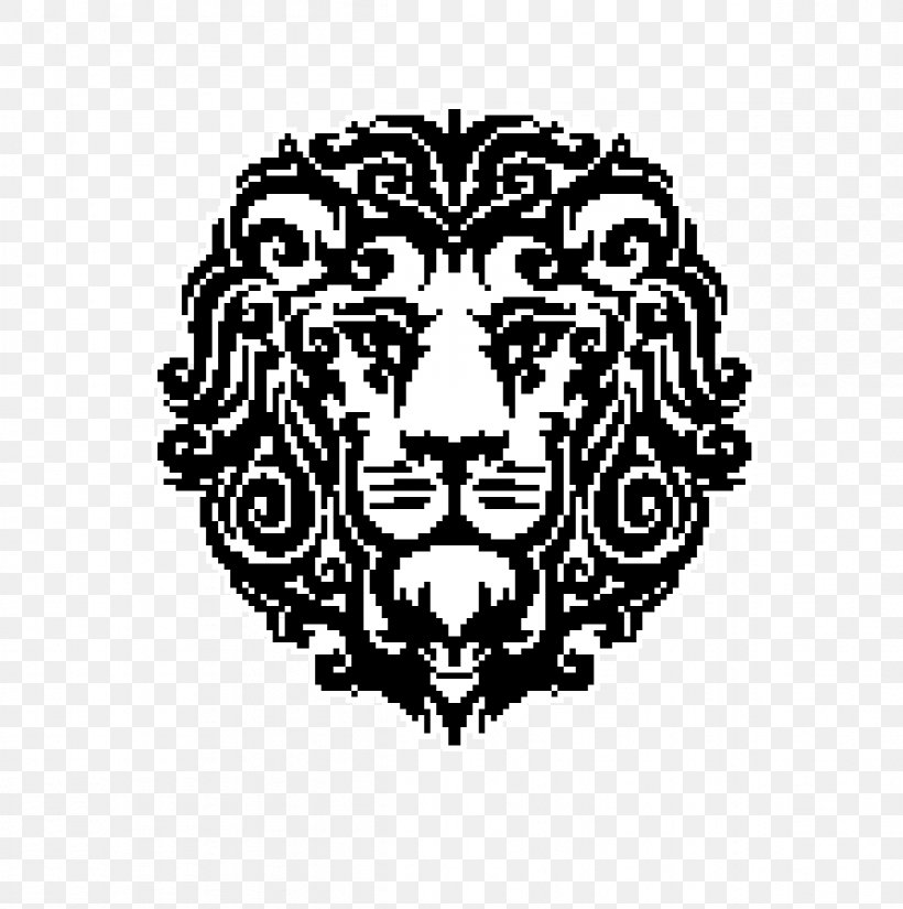 Lion Embroidery Cross-stitch Pattern, PNG, 1192x1200px, Watercolor, Cartoon, Flower, Frame, Heart Download Free
