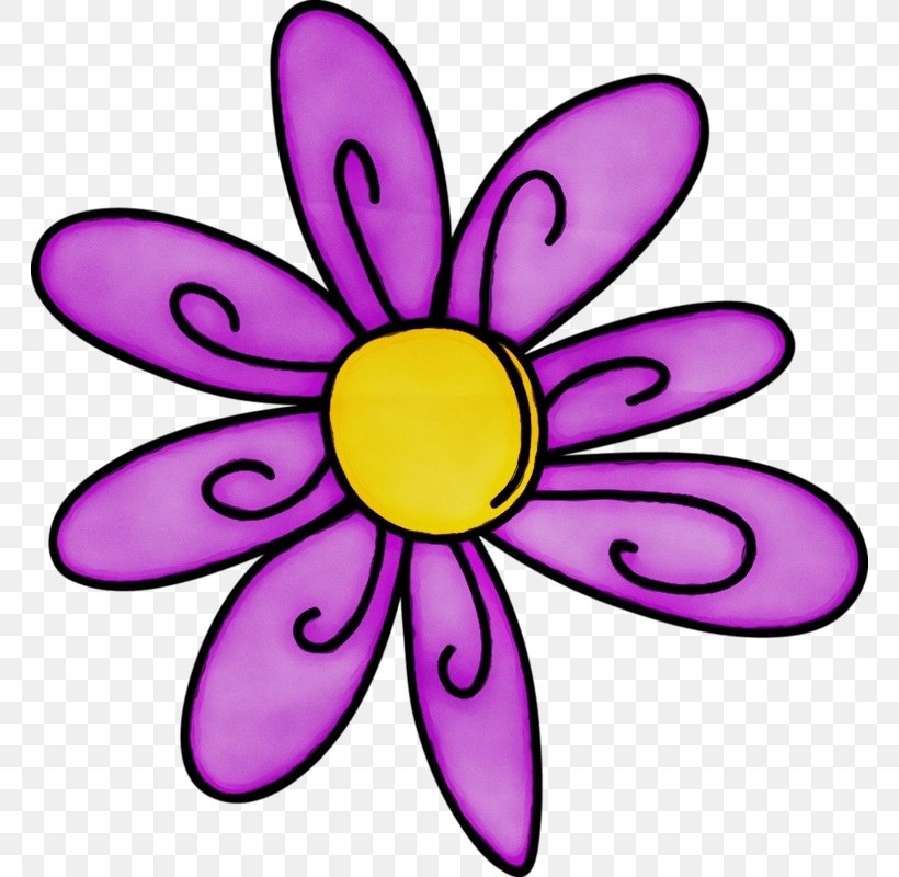Purple Violet Petal Clip Art Pink, PNG, 764x800px, Watercolor, Flower, Magenta, Paint, Petal Download Free