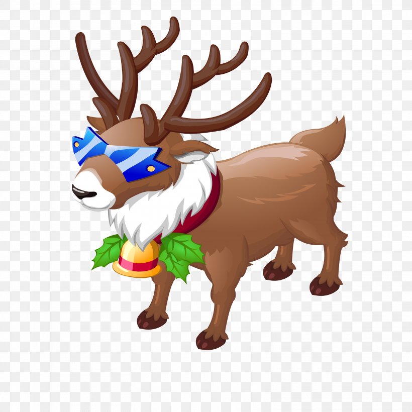 Reindeer Red Deer Christmas Tencent QQ, PNG, 3125x3125px, Reindeer, Animal, Antler, Art, Christmas Download Free