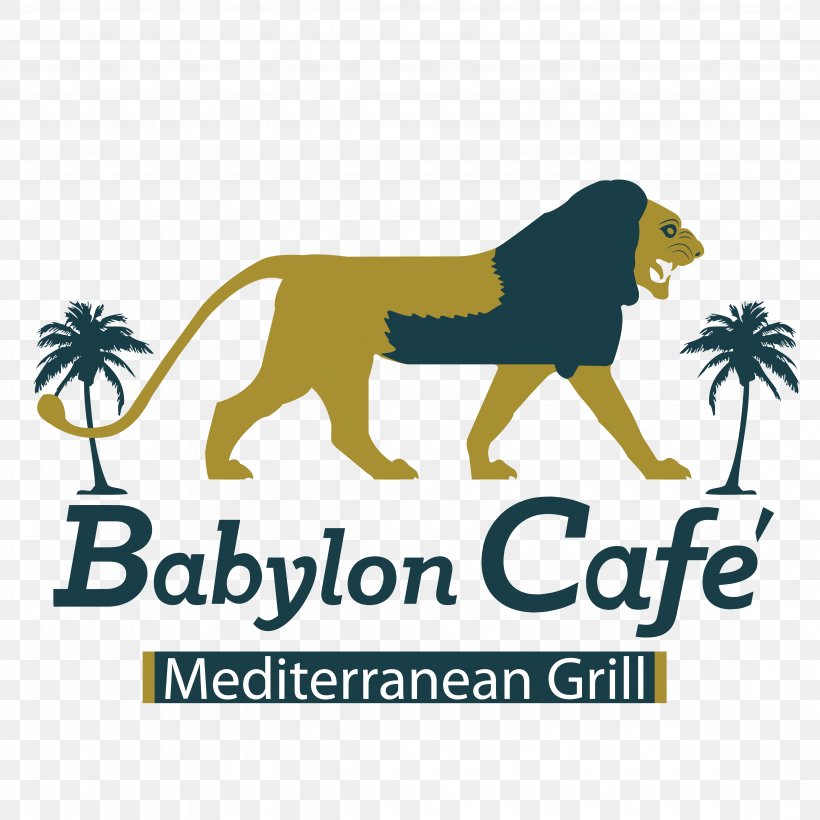 Babylon Cafe Mediterranean Cuisine Barbecue Pizza, PNG, 4517x4517px, Mediterranean Cuisine, Area, Barbecue, Big Cats, Brand Download Free