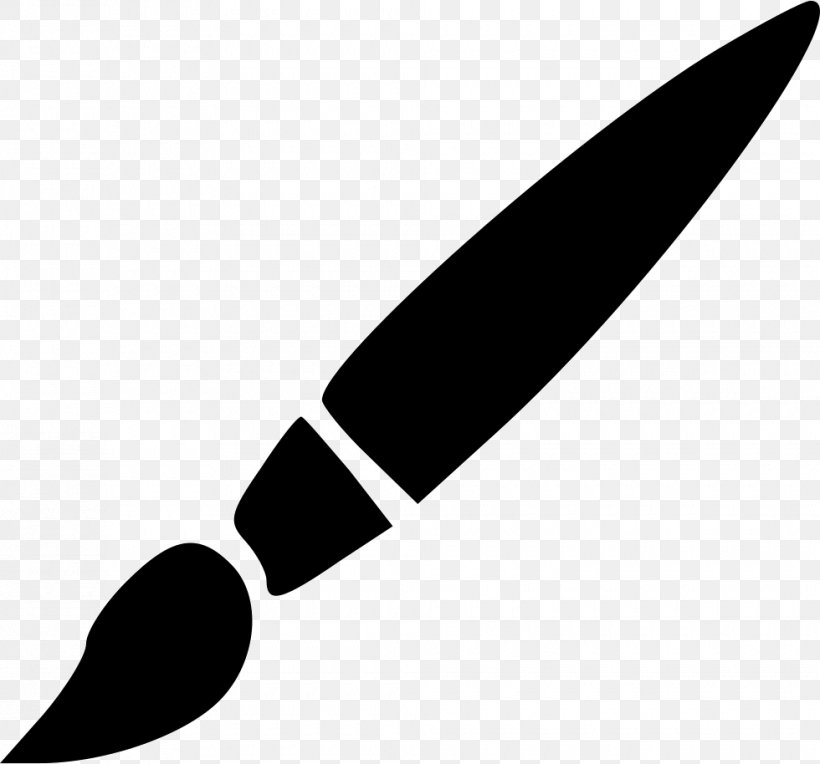 Paint Brushes Tool, PNG, 980x914px, Paint Brushes, Blackandwhite, Brush, Cold Weapon, Cutlery Download Free