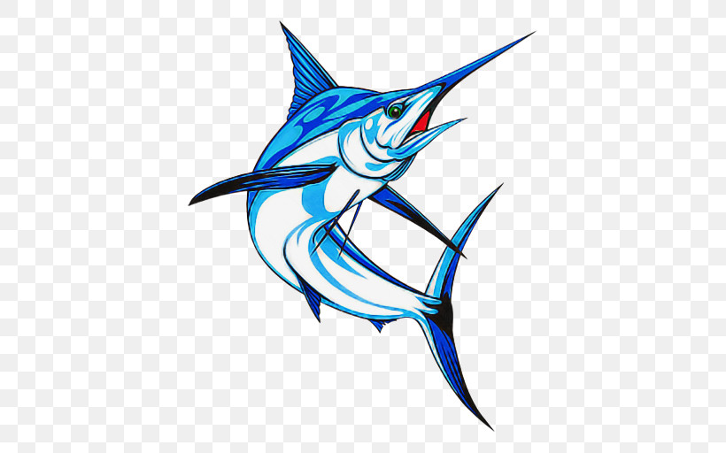 Swordfish Sailfish Fish Marlin Atlantic Blue Marlin, PNG, 512x512px, Swordfish, Atlantic Blue Marlin, Bonyfish, Electric Blue, Fish Download Free