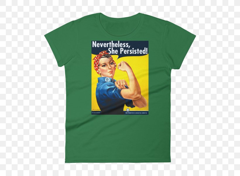 We Can Do It! World War II Rosie The Riveter T-shirt War Effort, PNG, 600x600px, We Can Do It, Active Shirt, Brand, Clothing, Feminism Download Free