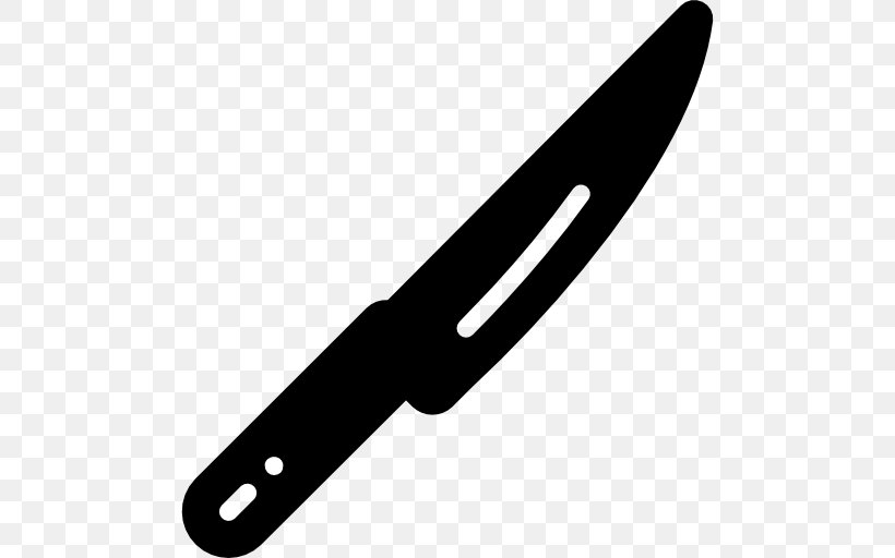 Throwing Knife Kitchen Knives Blade, PNG, 512x512px, Throwing Knife, Black And White, Blade, Cold Weapon, Hardware Download Free