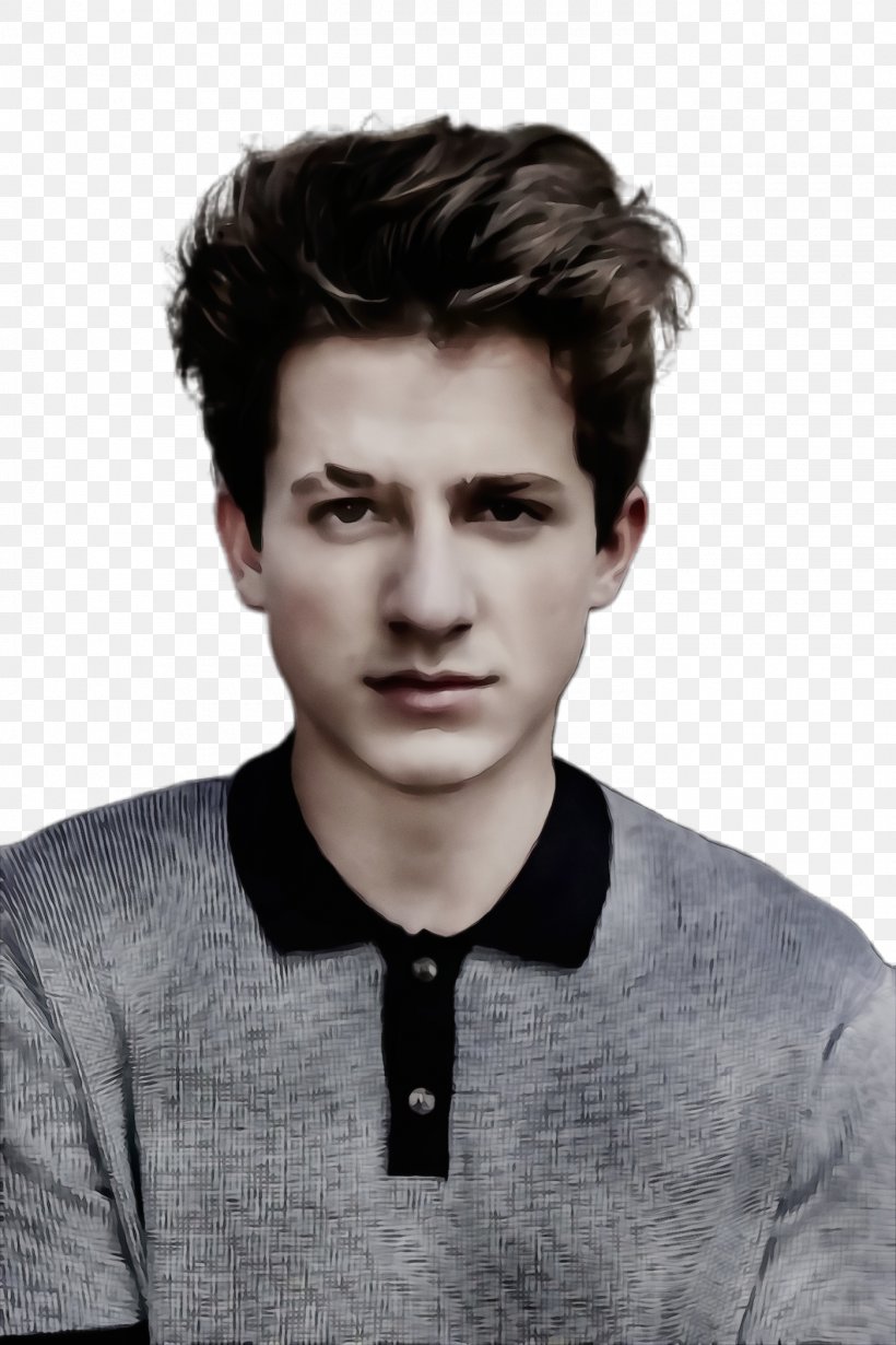 Watercolor Cartoon, PNG, 1400x2100px, Watercolor, As You Are, Black Hair, Charlie Puth, Cheek Download Free