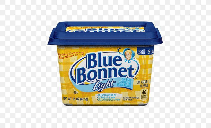 Blue Bonnet Margarine Butter Spread Brummel & Brown, PNG, 500x500px, Blue Bonnet, Butter, Flavor, Food, Grocery Store Download Free