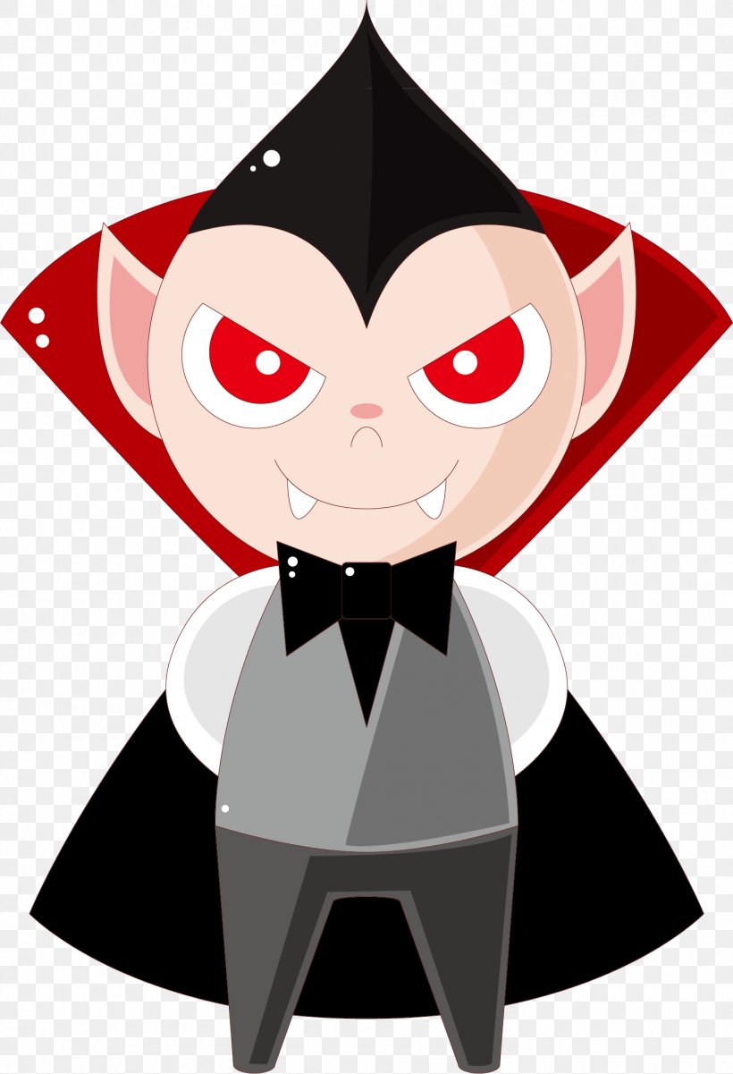 Vector Cartoon Cute Little Devil Fangs - Halloween Dentistry Illustration PNG