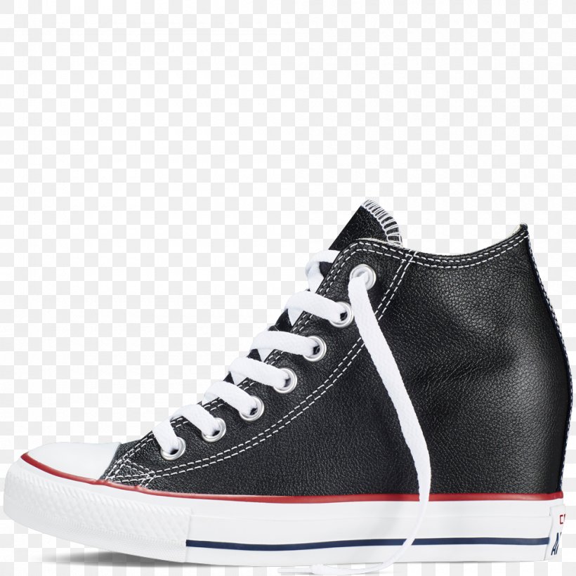 converse black wedge sneakers