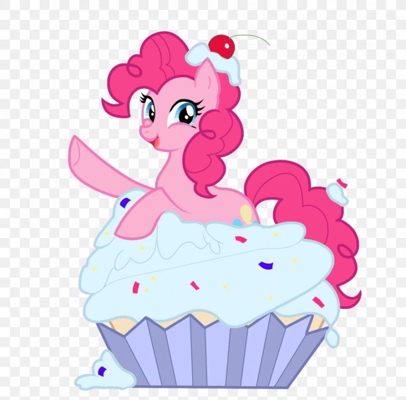 Pinkie Pie Cupcake Rainbow Dash Twilight Sparkle Pony, PNG, 900x886px, Watercolor, Cartoon, Flower, Frame, Heart Download Free