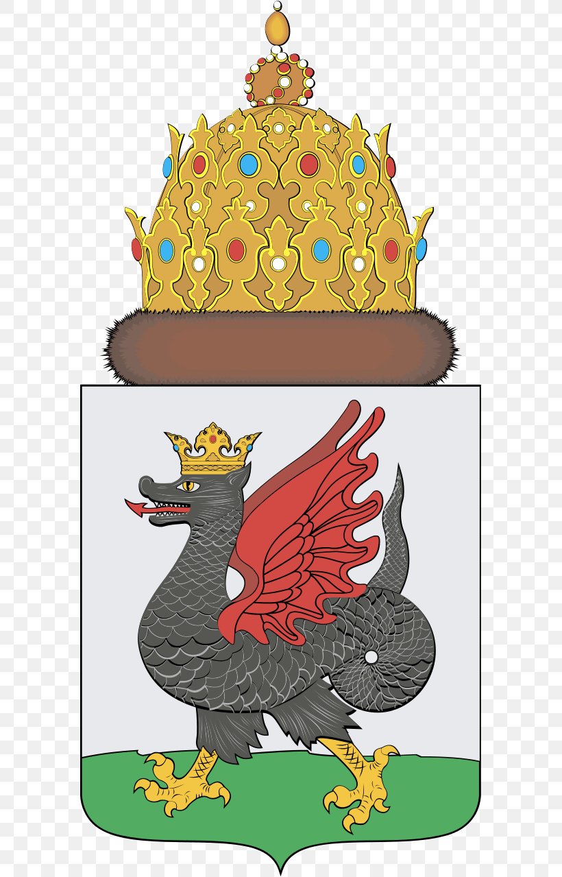 Khanate Of Kazan Coat Of Arms Zilant City, PNG, 585x1279px, Kazan, Art, Beak, Bird, Chicken Download Free