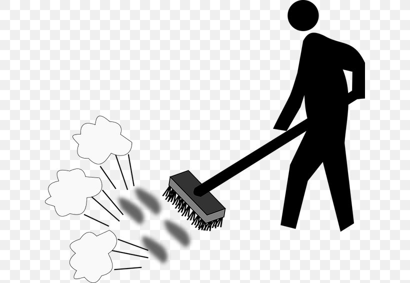 Cleaning Broom Clip Art, PNG, 640x566px, Cleaning, Black, Black And White, Brand, Broom Download Free