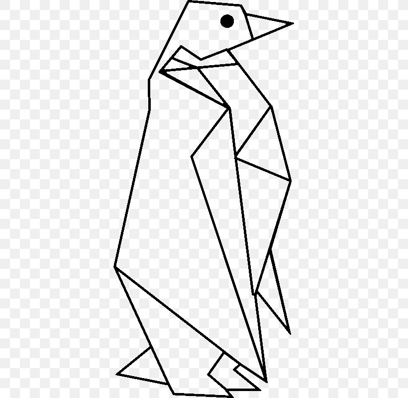 Penguin Origami Geometry Tattoo Paper, PNG, 800x800px, Penguin, Area, Art, Art Paper, Artwork Download Free