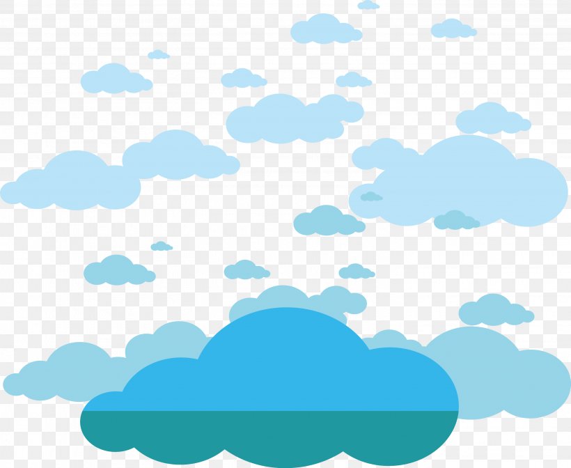 Clouds Vector Material, PNG, 2932x2405px, Lijnperspectief, Aqua, Area, Azure, Blue Download Free