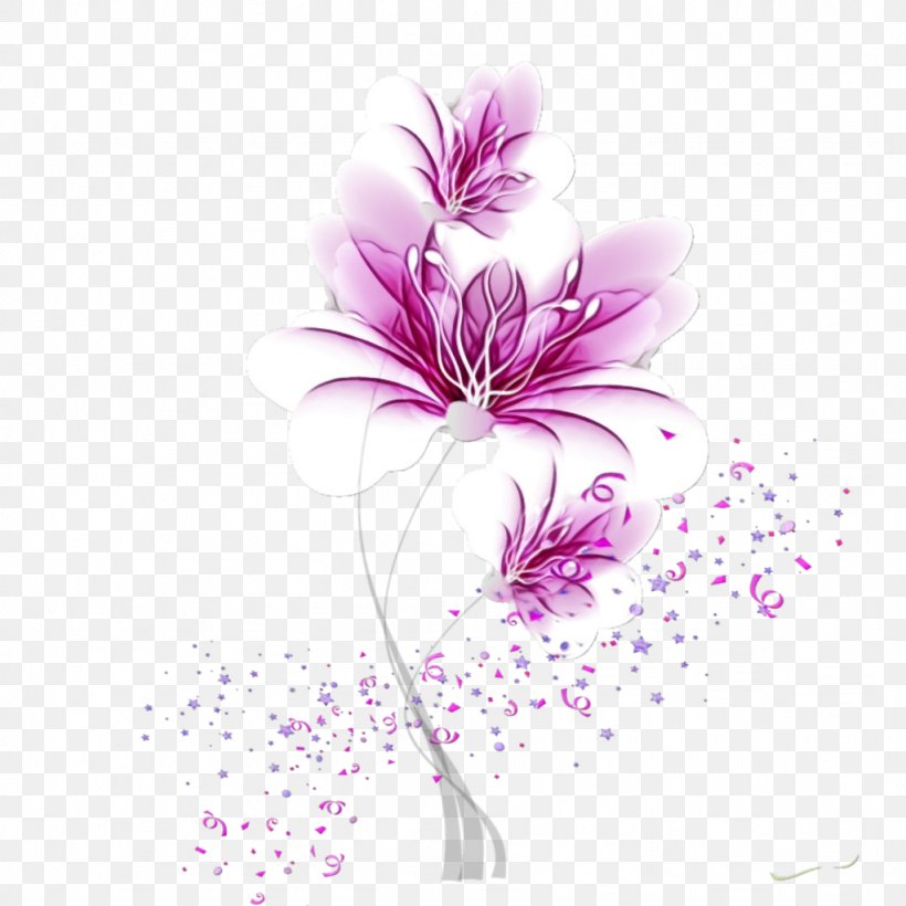 Floral Flower Background, PNG, 1024x1024px, Floral Design, Computer, Flower, Herbaceous Plant, Lilac Download Free