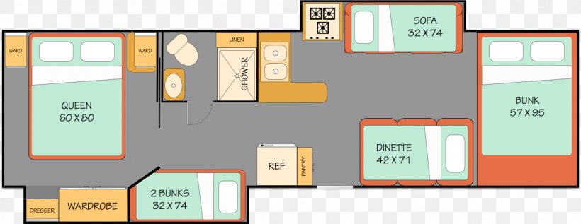 Floor Plan Campervans Clippership Motorhome Rentals Caravan, PNG, 1355x525px, Floor Plan, Brand, Bunk Bed, Campervans, Car Download Free