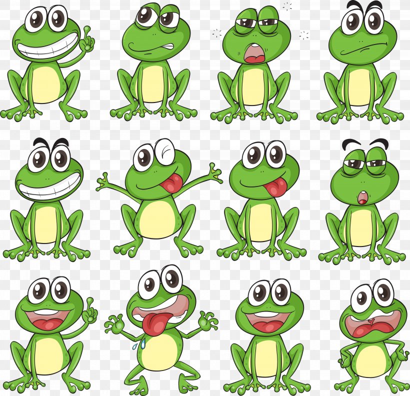 Frog Clip Art, PNG, 4361x4216px, Frog, Amphibian, Animal Figure, Area, Emotion Download Free