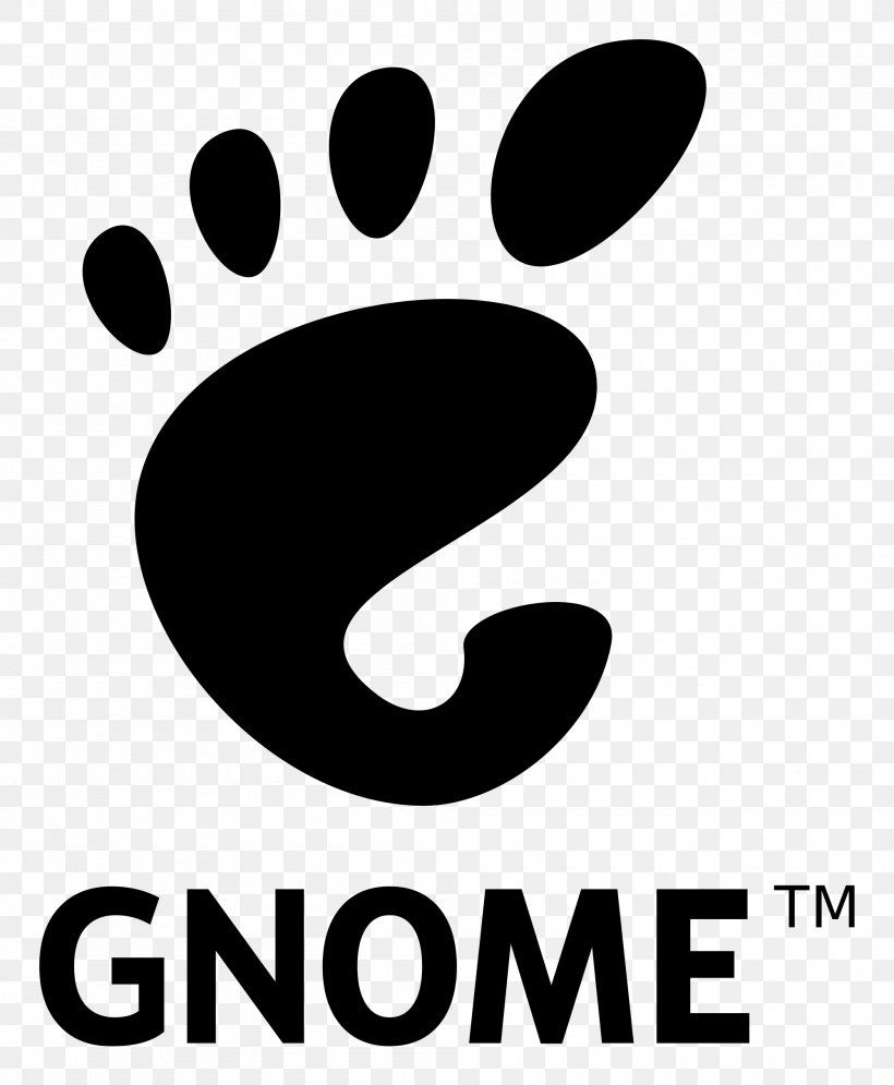 GNOME Foundation Logo Desktop Environment GNOME Users And Developers European Conference, PNG, 2000x2428px, Gnome, Area, Black, Black And White, Brand Download Free