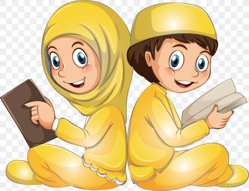 Muslim People, PNG, 3000x2304px, Muslim People, Cartoon, Job, Sharing, Yellow Download Free