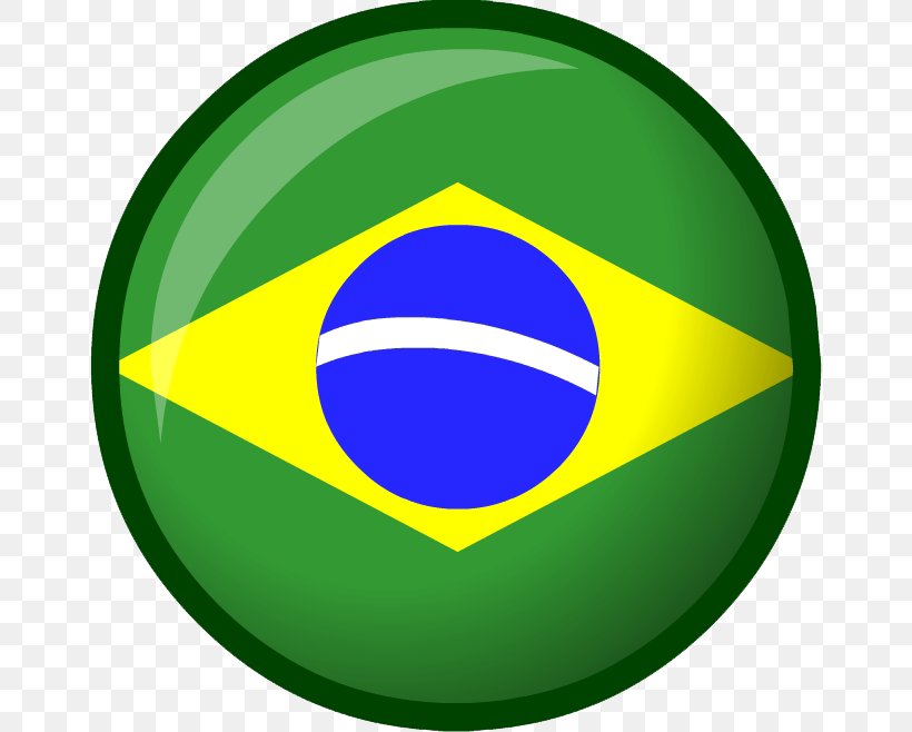 Club Penguin Flag Of Brazil, PNG, 658x658px, Club Penguin, Ball, Brazil, Flag, Flag Of Brazil Download Free